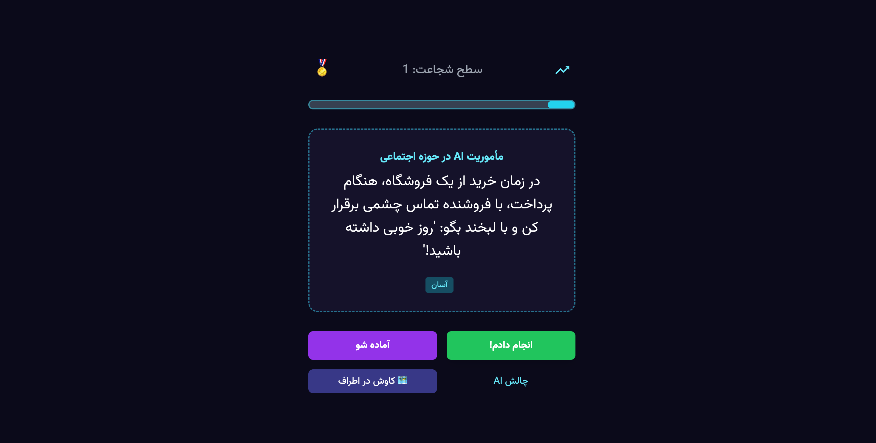 صفحه داشبورد تحلیلی